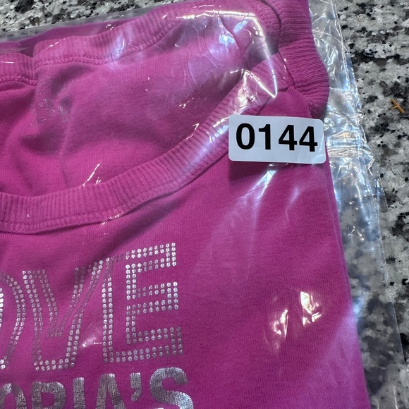 Y2K Victoria's Secret Graphic Love Pink Tank Top Cotton Size L - Picture 9 of 9